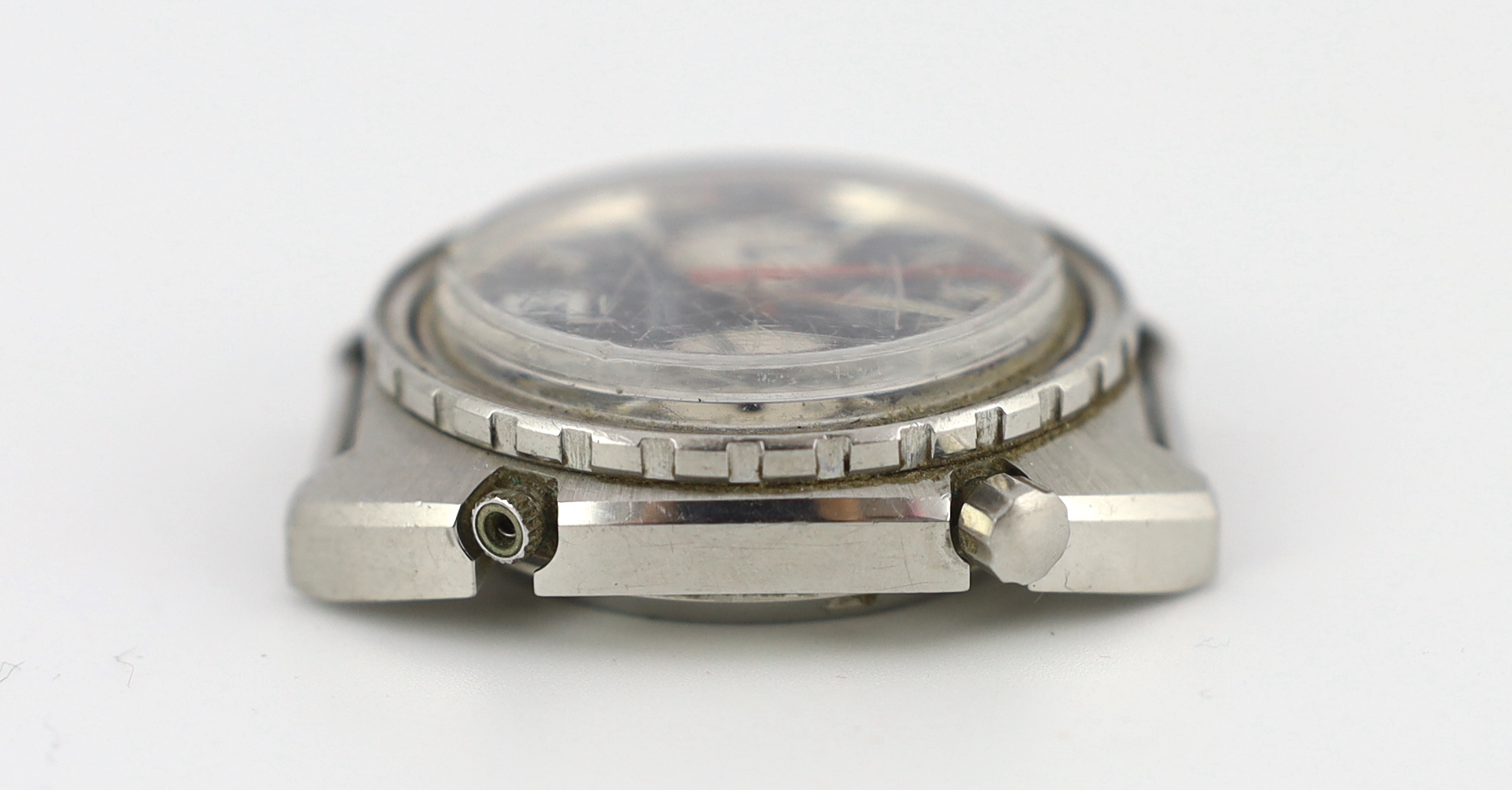 A gentleman's 1960's stainless steel Heuer Autavia automatic chronograph wrist watch